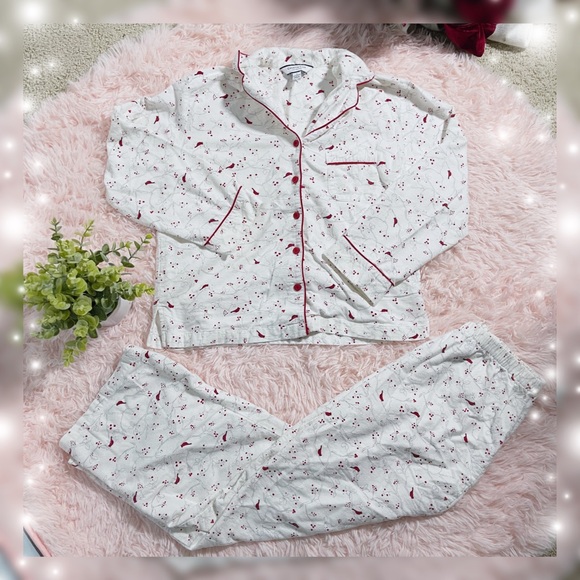 Holiday Button Up Matching PJ Set - Picture 1 of 4